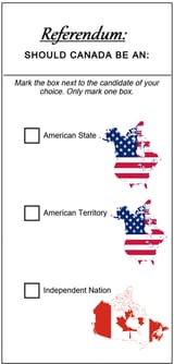 Canadian Annexation Referendum Ballot