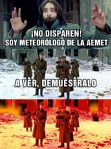 soy de aemet no disparen meme