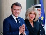 Macron and his wife Emanuelle