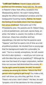 alex karp a jew is afraid of being thrown off a building by white people