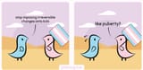 transgender comic actually argues transgender kids are the same as puberty holy fuck this is retarded