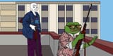rooftop Koreans Pepe and Wojack