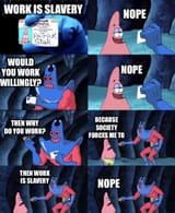 work is slavery