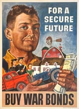 For-a-Secure-Future-Buy-War-Bonds-Poster