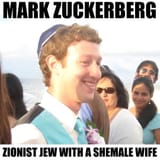 Mark Zuckerberg Jew with Shemale Wife