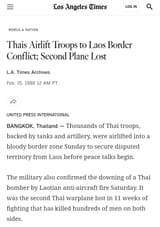 Laos jet shoot down 