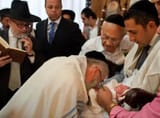 Rabbi sucks baby penis