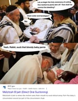Jew sucking baby penis