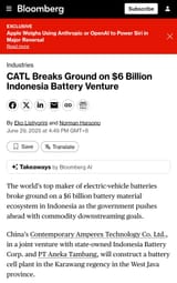 Indonesian battery