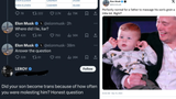 Elon Musk caught molesting his son
