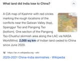 china takes poojeet land