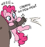 3303836__explicit_artist-colon-myra_pinkie+pie_earth+pony_pony_g4_age+difference_cheering_cross-dash-popping+veins_cum_cumming_dark+genitals_dialogue_emanata_ex