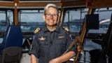 Ex Royal Navy Commander Yvonne Gray Royal New Zealand Navy saved lives on stricken HMNZS Manawanui Dec 2022 CREDIT NEW ZEALAND NAVY TODAY