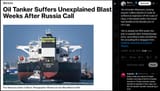The oil tanker Vilamoura, carrying around 1 million barrels of crude oil, suffered an explosion off the coast of Libya. A few weeks earlier, 30-06-2025 Russian port of Ust-Luga.