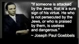 Goebbels on being attacked by the jews