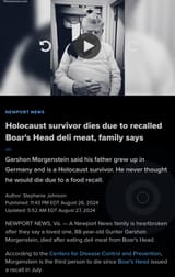 Holocaust deli meat