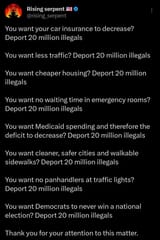 deport 20 million