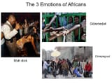 3 emotions of africans