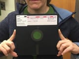 8 inch black floppy