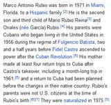 Marco Rubio is an anchor baby