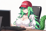 maga gator girl green
