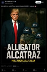 alligator_alcatraz_white_house_tweet