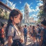 ai California mission girl