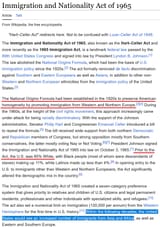 immigration act 1965