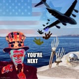 trump dropping migrants in the ocean