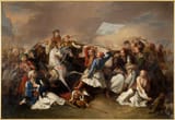 Greek resistance against the Ottomans, Death of Markos Botsaris, 1836-39, Filippo Marsigli (1790-1863)
