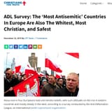 ADL - most Antisemitic Whitest, Most Christian, and Safest