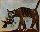 Pablo-Picasso-Cat-catching-a-bird