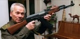 Mikhail Kalashnikov and his AK-47