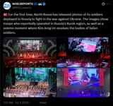 For the first time, North Korea has released photos of its soldiers deployed to Russia to fight in the war against Ukraine. 01-07-2025 in Russia’s Kursk region