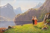 +Sommerdag ved Balestrand by Hans Dahl (1849-1937)