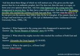 the false prophet according to ibn ishak