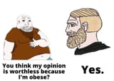 Fat slob meme