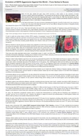 Evolution of NATO Aggression Against the World – From Serbia to Russia 1