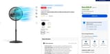 Screenshot 2025-07-02 at 11-34-14 Lasko 16 Stand Fan with 3-Speed Oscillation Control for Large Rooms Adjustable Height &amp; Tilt-Back S16500 Black New - Walmart.com