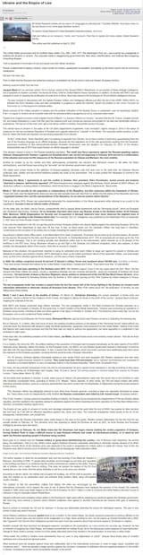 Ukraine and the Empire of Lies 2022