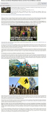 America and Britain Rehabilitate Nazism and Arm Fascist Militias in Ukraine 2024