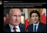 trudeau vs putin