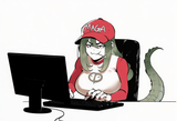 AI Alligatorgirl posts on petey gee