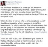Jordan Peterson, pedo defender