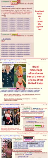 Israeli memeflag Calls for Iran War