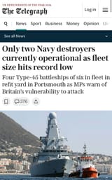 uk british navy - record lows