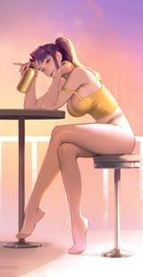 Misato sitting lower res