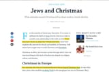 zJews adopting pagan Yuletide festivities