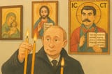 Putin in church
