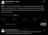 Trump has lifted sanctions on several Russian companies and banks, according to U.S. Treasury sources cited by US media. Entities tied to 02-07-2025 Syrian war